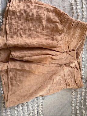 ILIA Peach Textured Cotton Gauze Tank Top